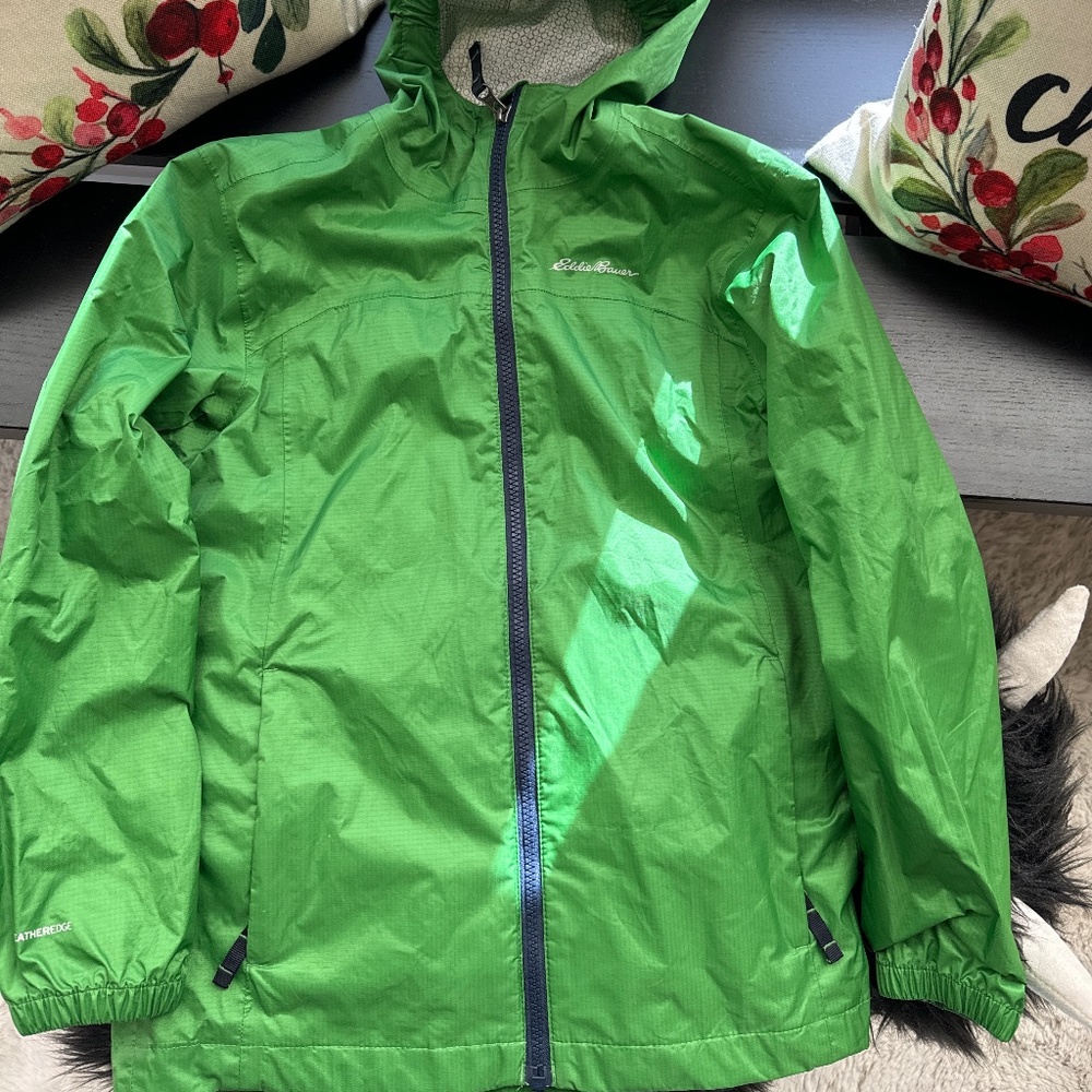 Eddie Bauer Boys Sz 10 Med Rain Jacket